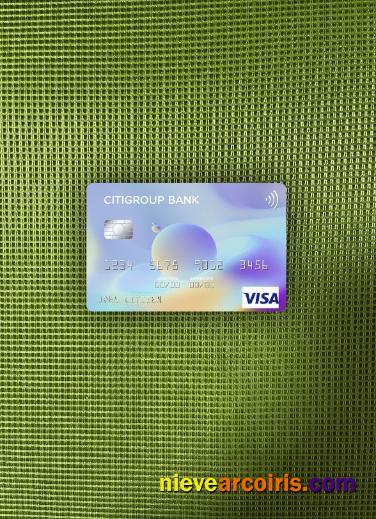 USA Citigroup Bank visa card photolook